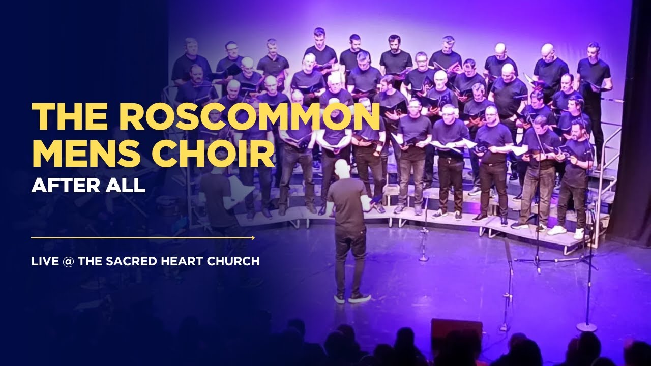 The Roscommon Men's Choir performing live at the Sacred Heart Church
